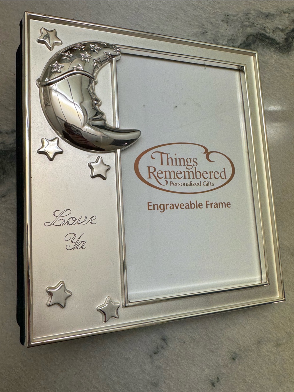 Things Remembered Silver Celestial Moon & Stars Picture Album